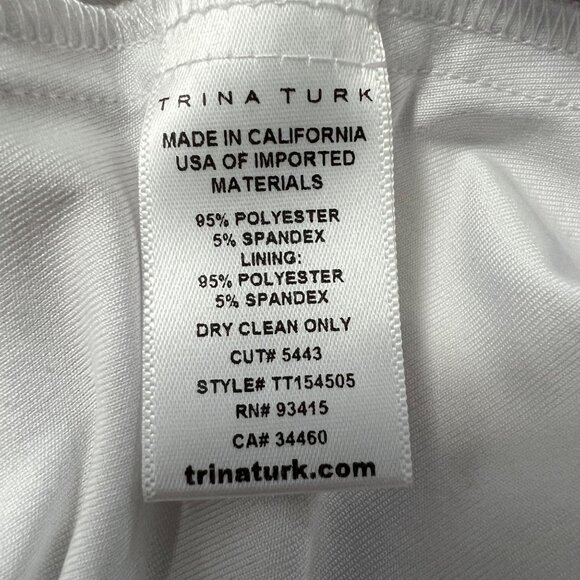 Trina Turk Womens White Sleeveless Fit Flare Dress Circle Cutout size 2 - Picture 9 of 11